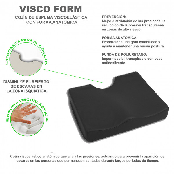 Cojín viscoelástico anatómico 'Visco Form' C7 - Fisiomarket