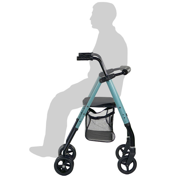 Rollator con frenos por presión ZEN Hi-Low