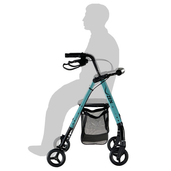 Rollator con frenos por manetas ZEN Slim