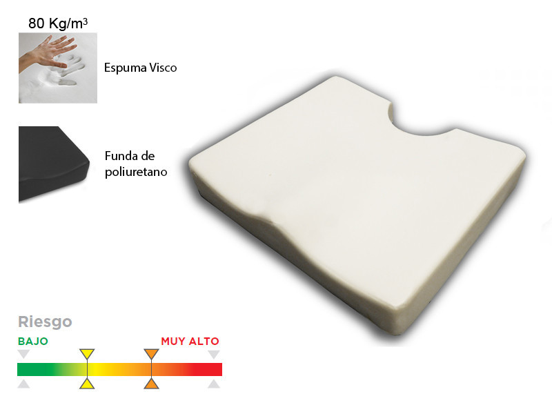 Cojín viscoelástico forma anatómica VISCO FORM