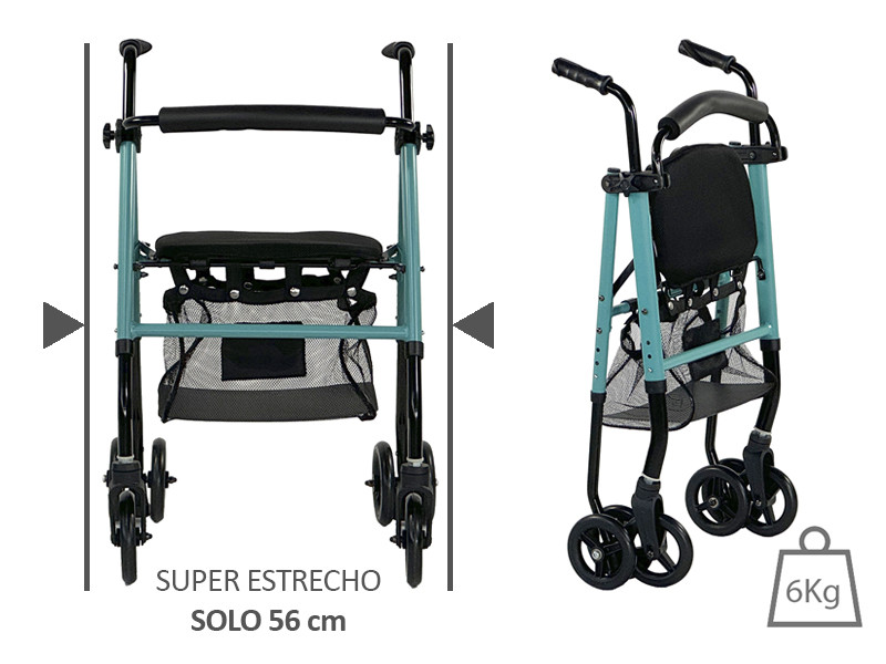 Rollator con frenos por presión ZEN Hi-Low