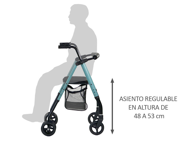 Rollator con frenos por presión ZEN